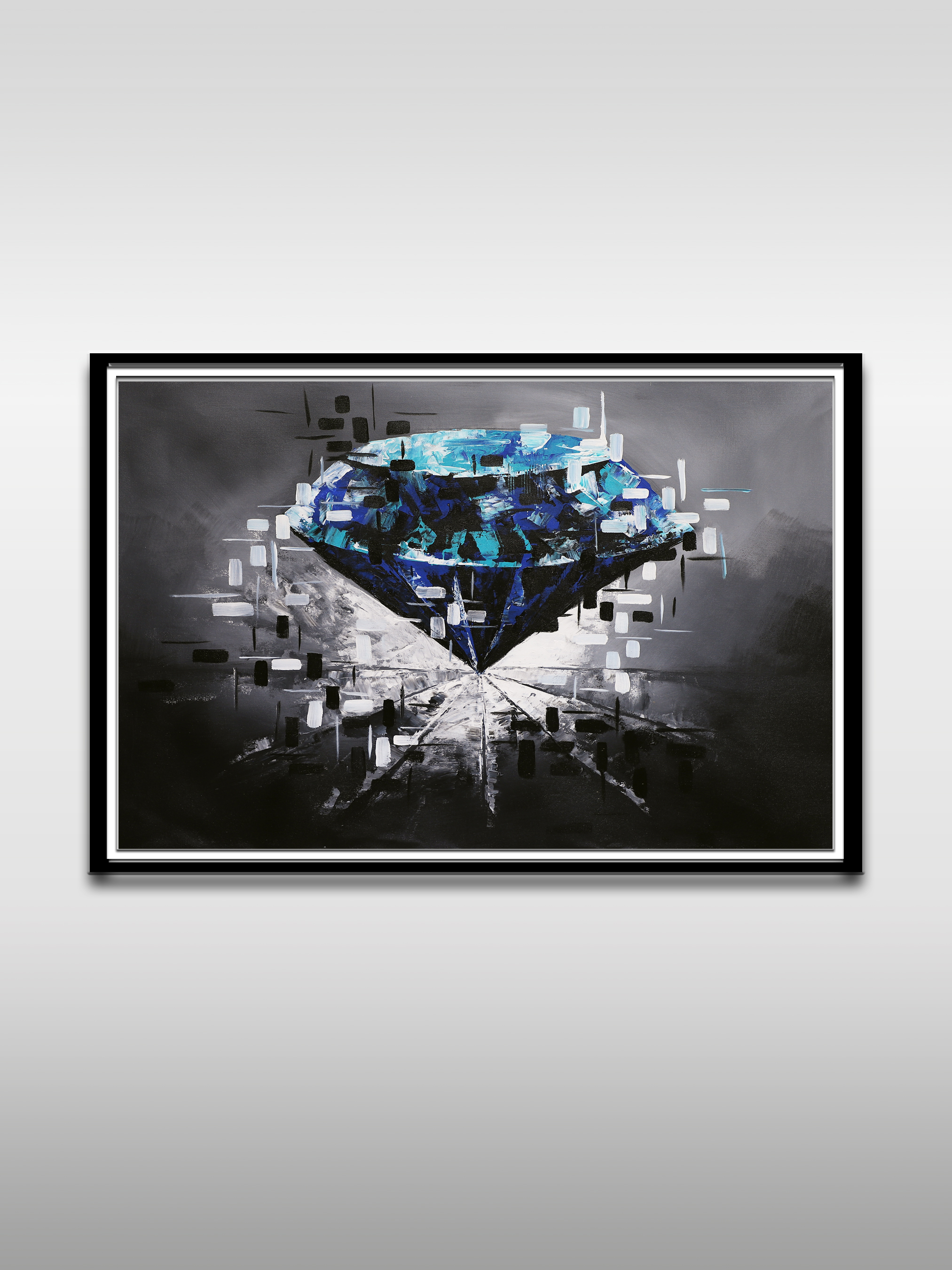 Diamond Abstract Art on Canvas