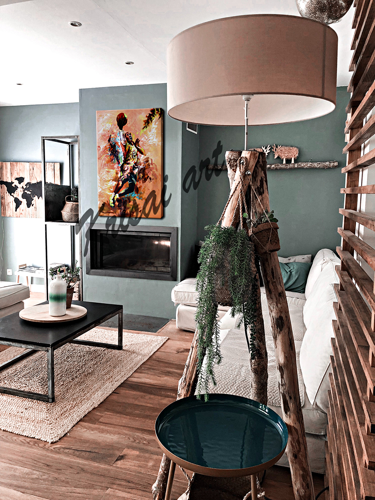 Into The Basketball Canvas Painting