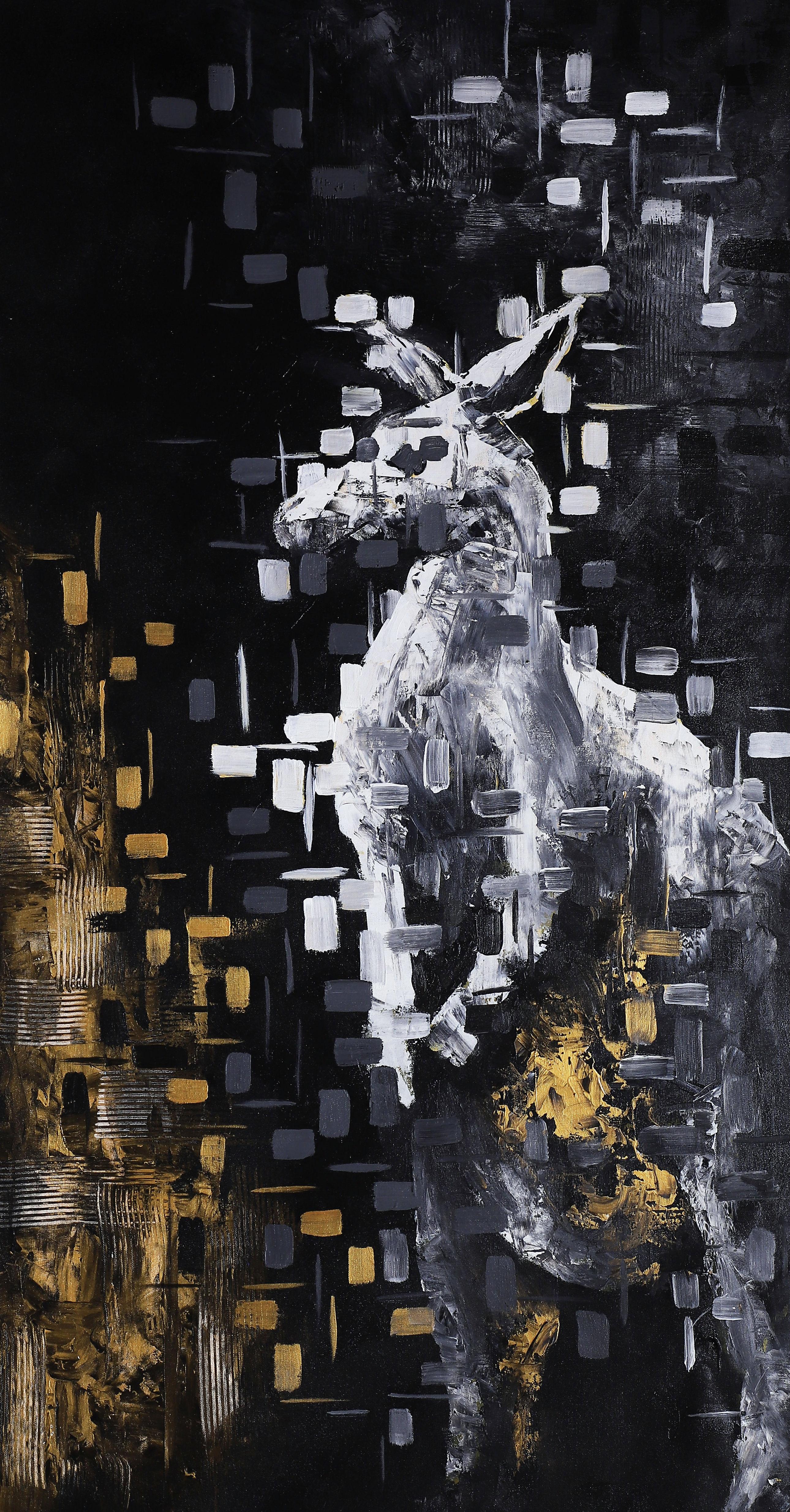 Kangaroo Abstract Canvas Painting