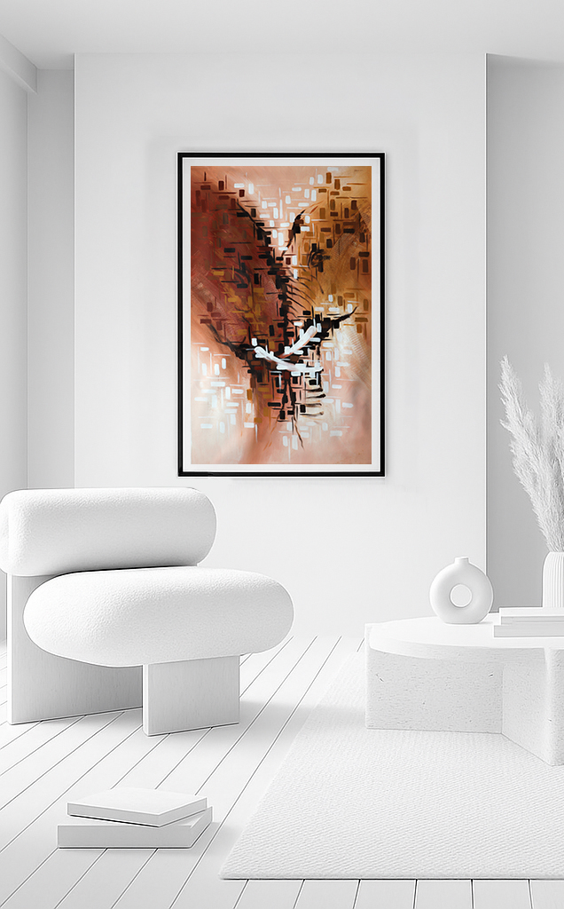 Elephant Love Abstract Art