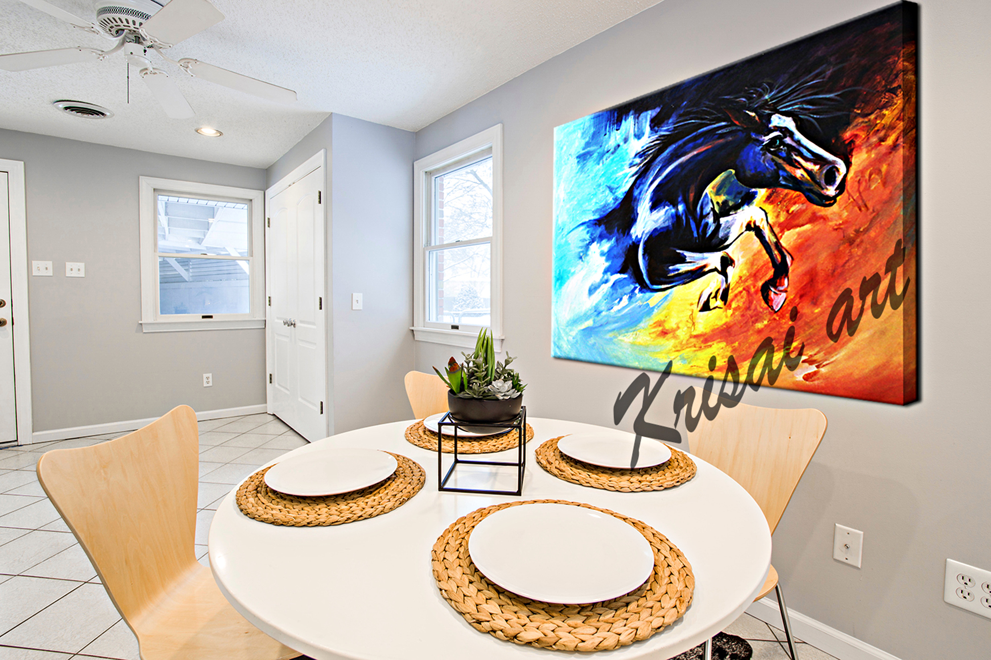 The Joy Of a Horse Canvas Painting