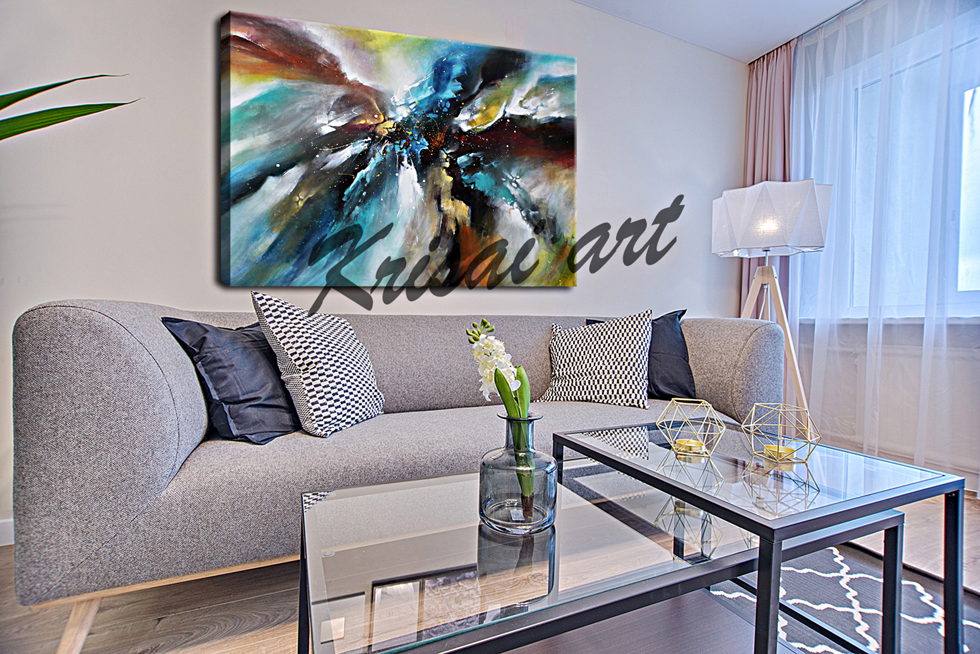 Mystic World Abstract Canvas Painting