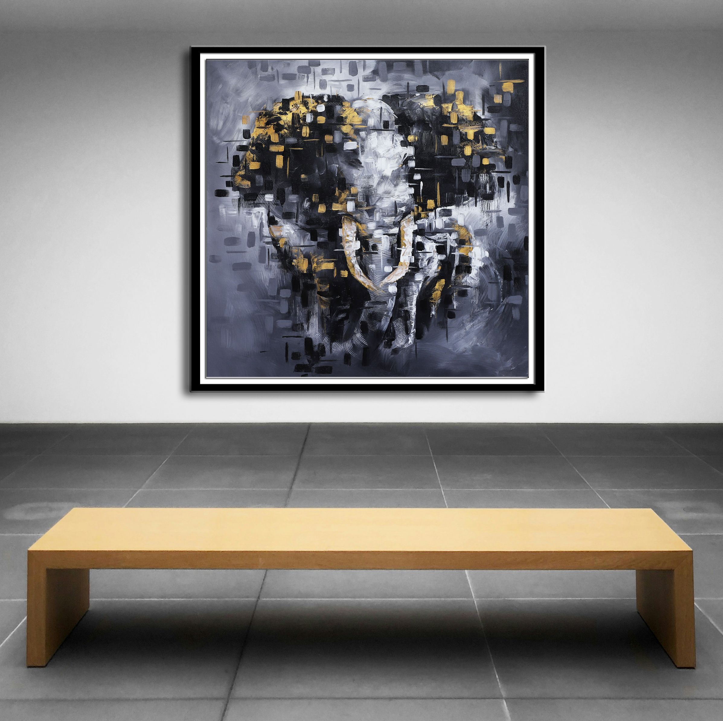 Elephant Family Power Modern Wall Art