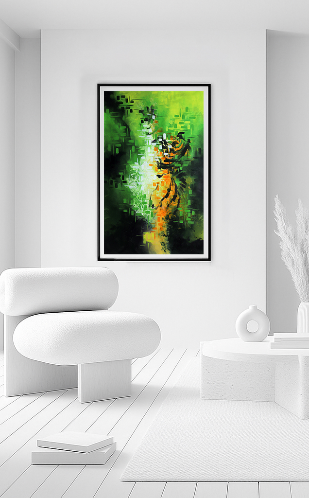 Jungle Tiger Abstract Art