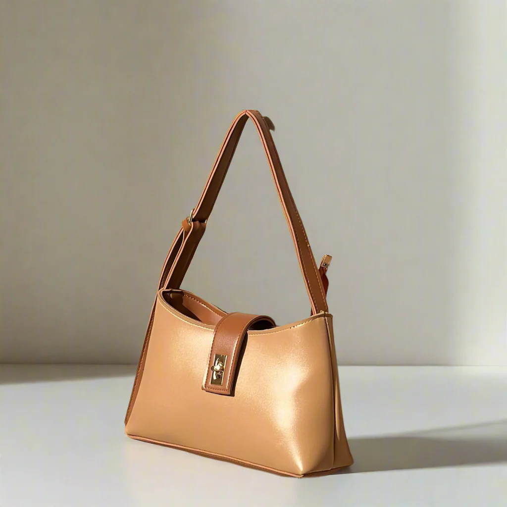 Casual Chic Saddle Bag “ Beige Brown”