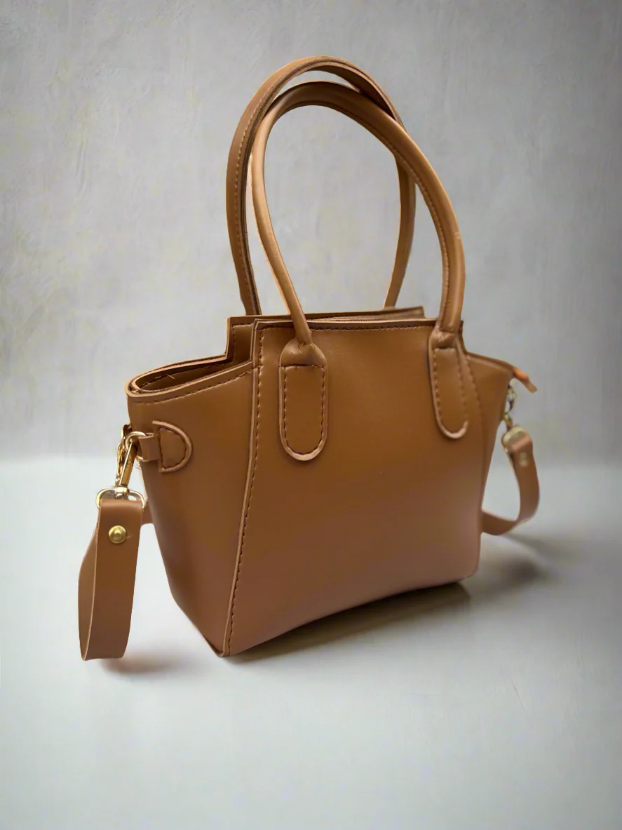 Petite Satchel Purse “Tawny Brown” 1 review
