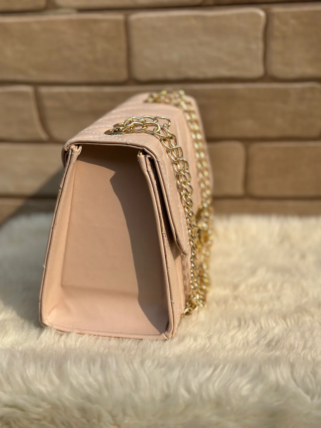 Crossbody Chain Bag “Tea Pink”