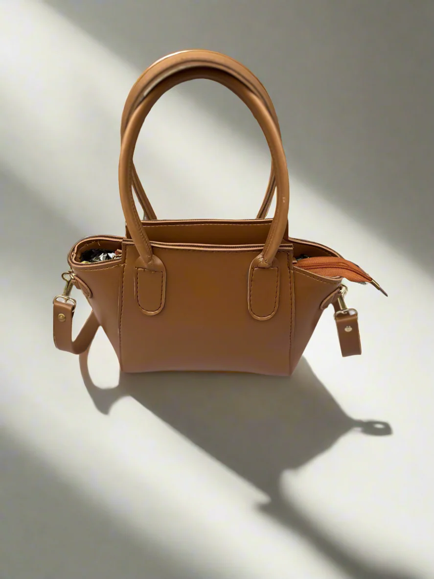 Petite Satchel Purse “Tawny Brown”  1 review