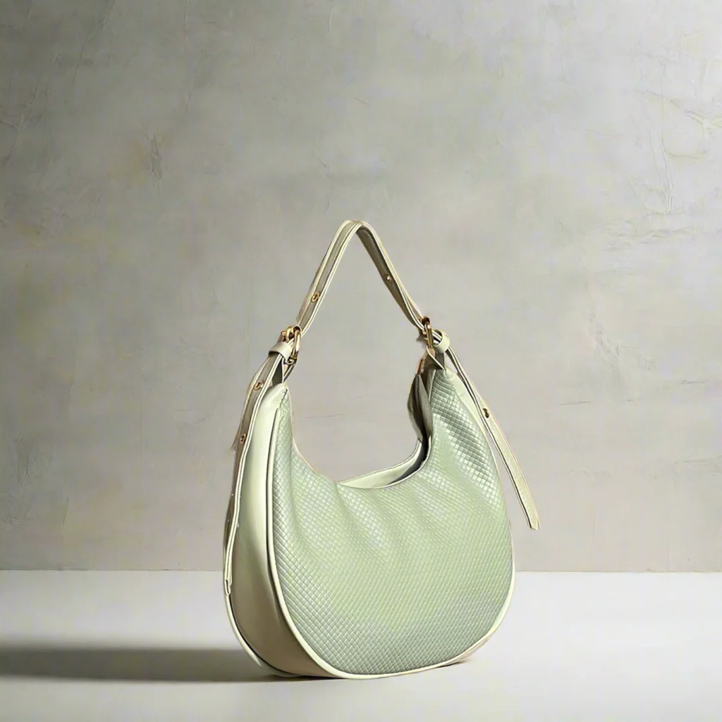 Duchess Textured Hobo Bag “Baby Blue”