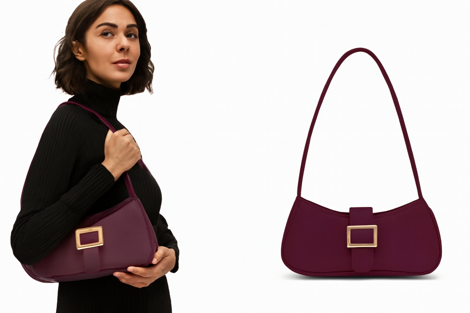 Burgundy Shoulder Bag