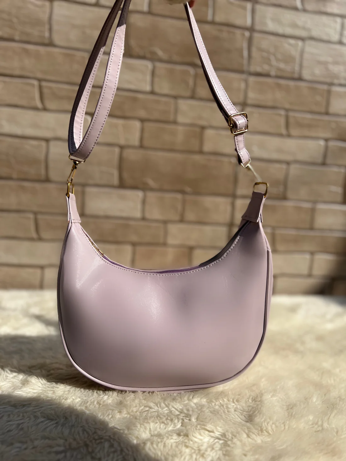 Crossbody Hobo Bag “Lavender Moon”