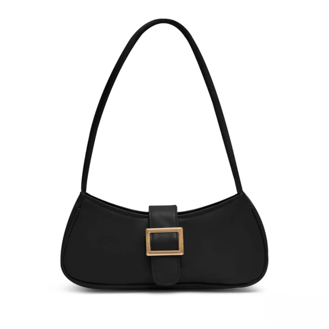 Nova Black Buckle Bag