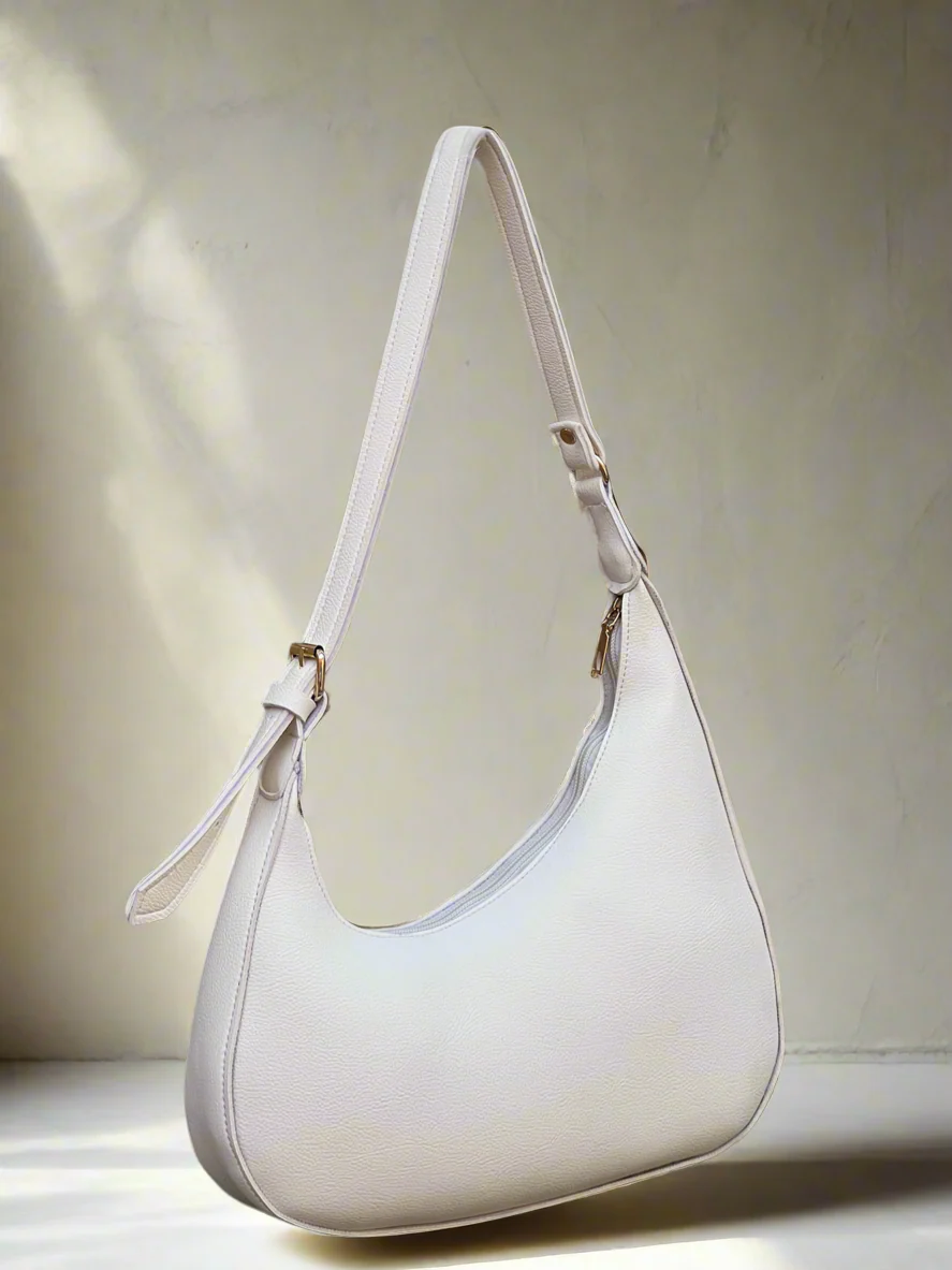 Luna Asymmetric Bag “White”