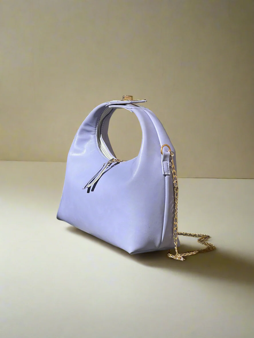 Vienna Top Handle Hobo Bag “Deep Periwinkle”