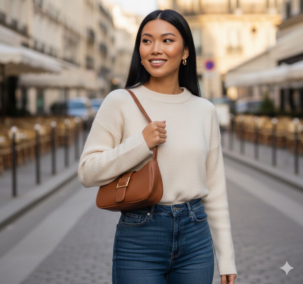 Classic Brown Shoulder Bag
