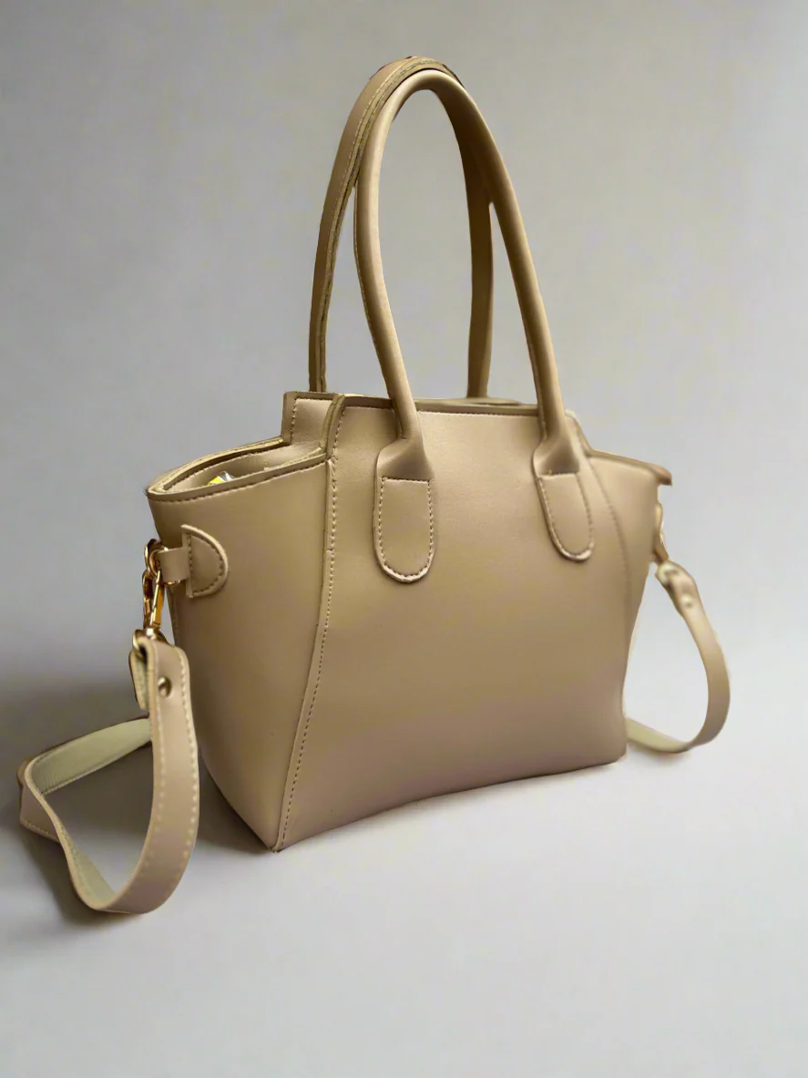 Petite Satchel Purse “Sandy Beige”