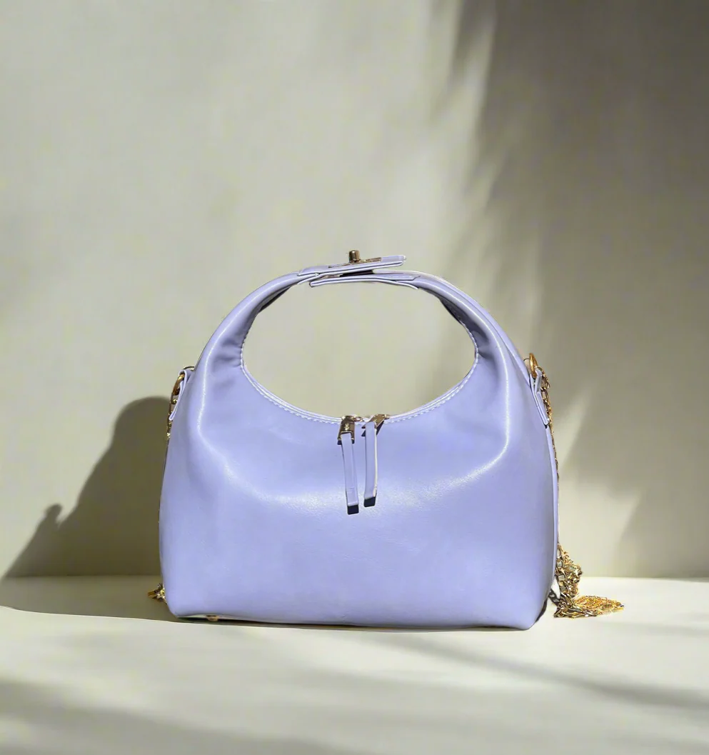 Vienna Top Handle Hobo Bag “Deep Periwinkle”