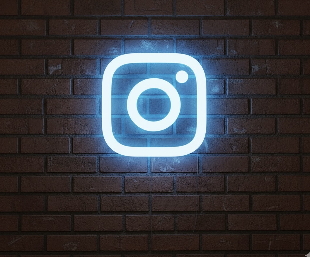Instagram Neon Logo Light