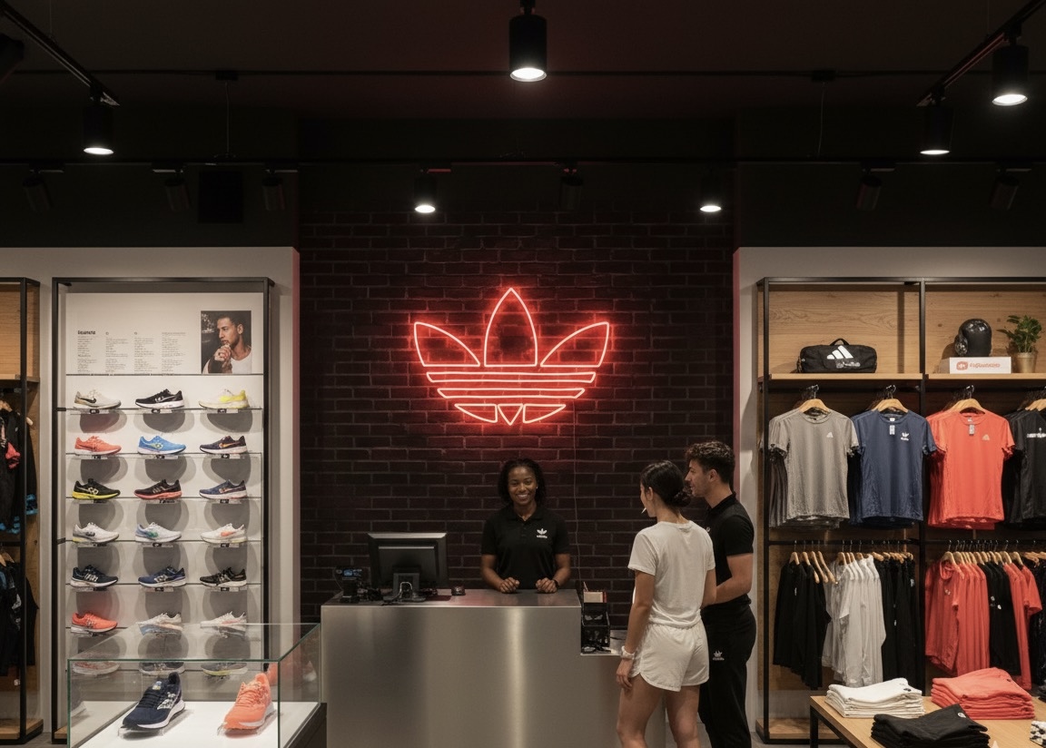 Adidas Trefoil Neon Sign