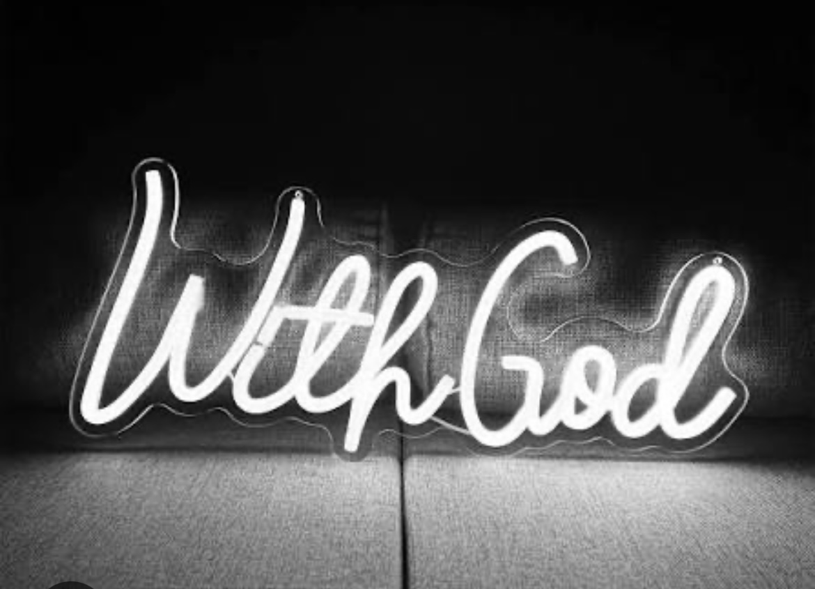 With God Neon Sign