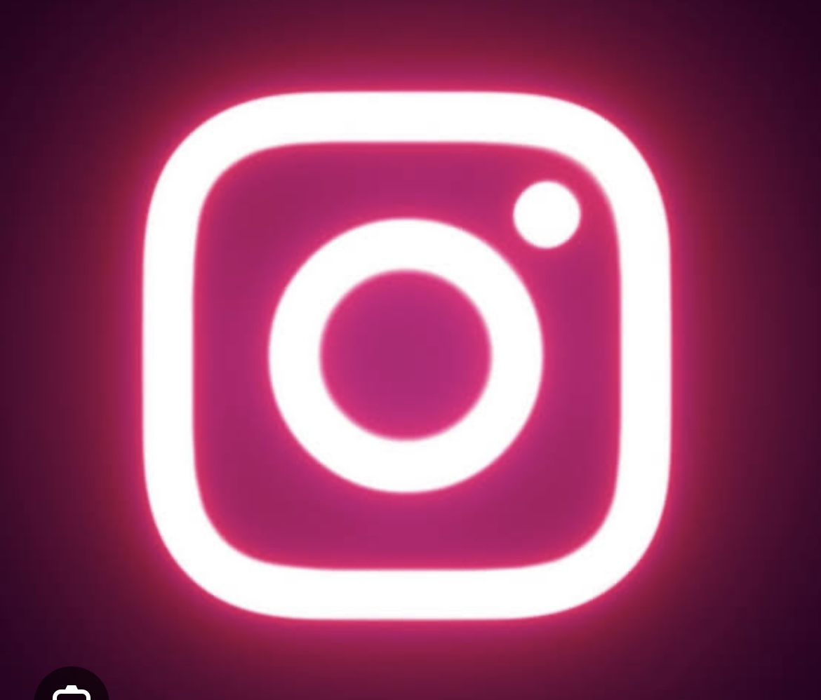 Instagram Neon Logo Light