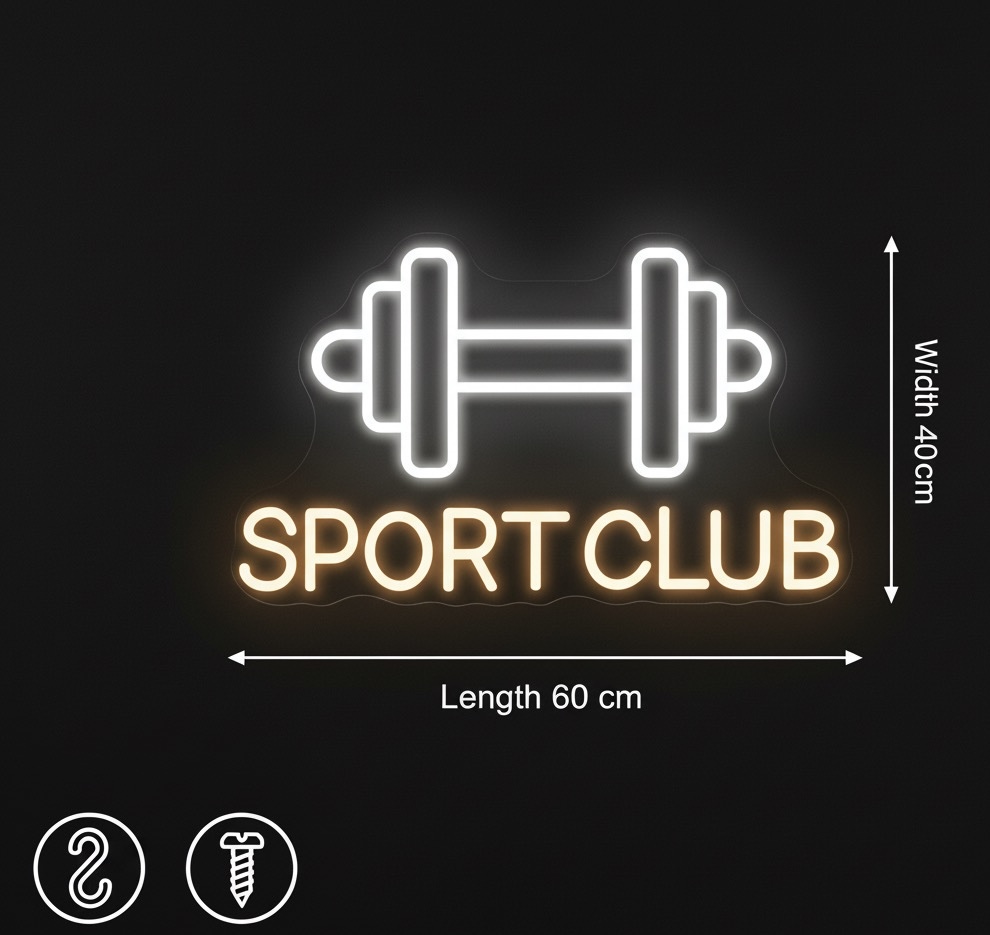 Neon Fitness Sign