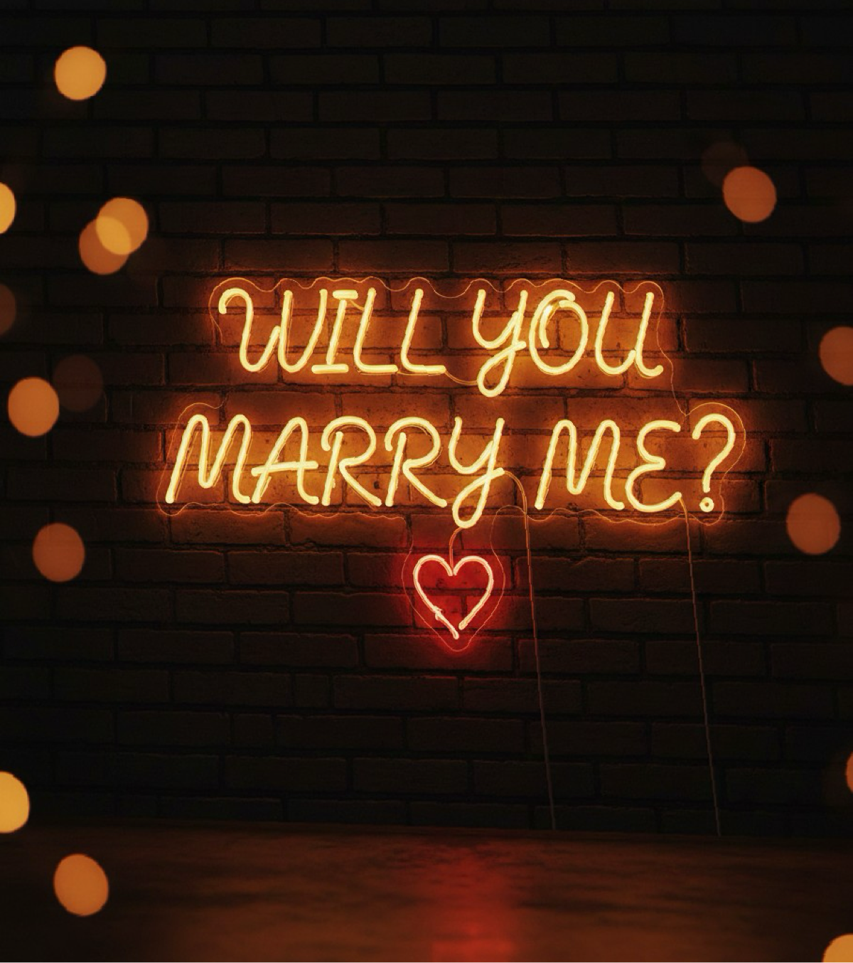 Will You Marry Me? Neon Sign