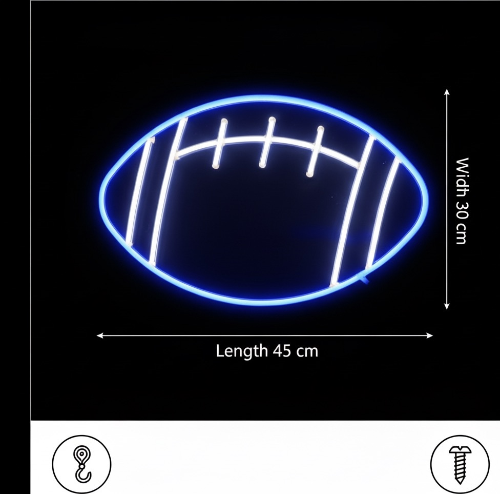 Football Neon Sign