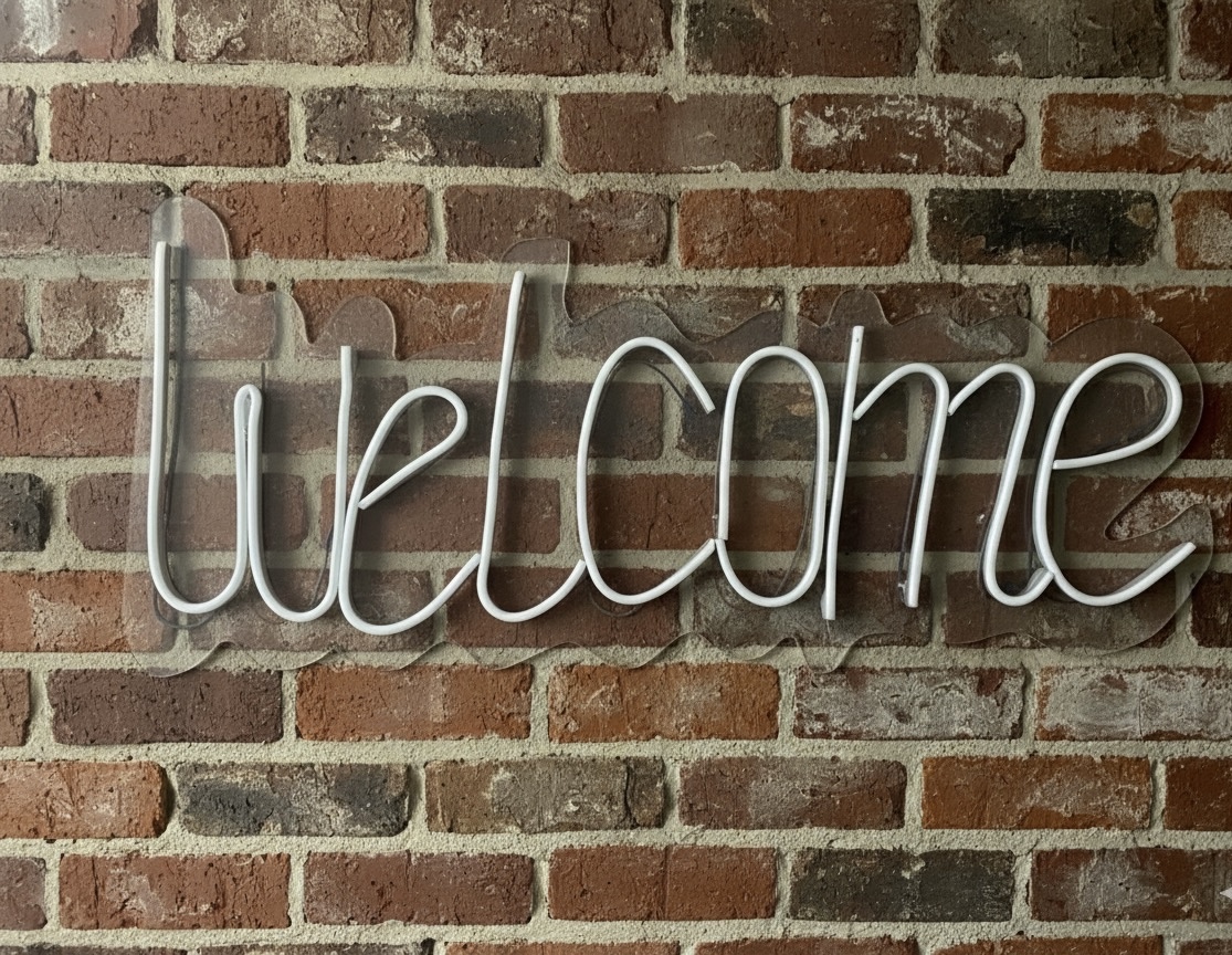 “Welcome” Neon Sign