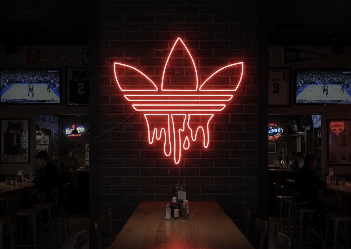 Adidas Dripping Neon Wall Light