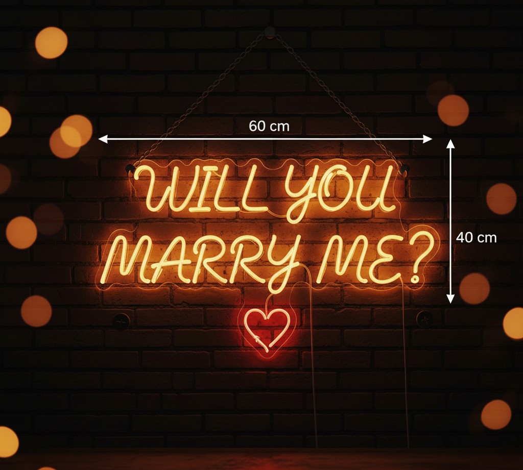 Will You Marry Me? Neon Sign