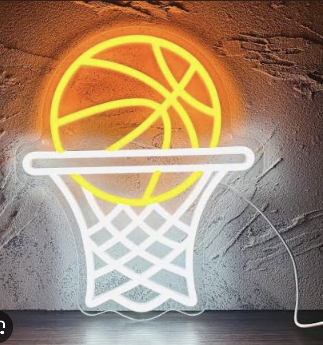 Basketball Hoop Neon Sign