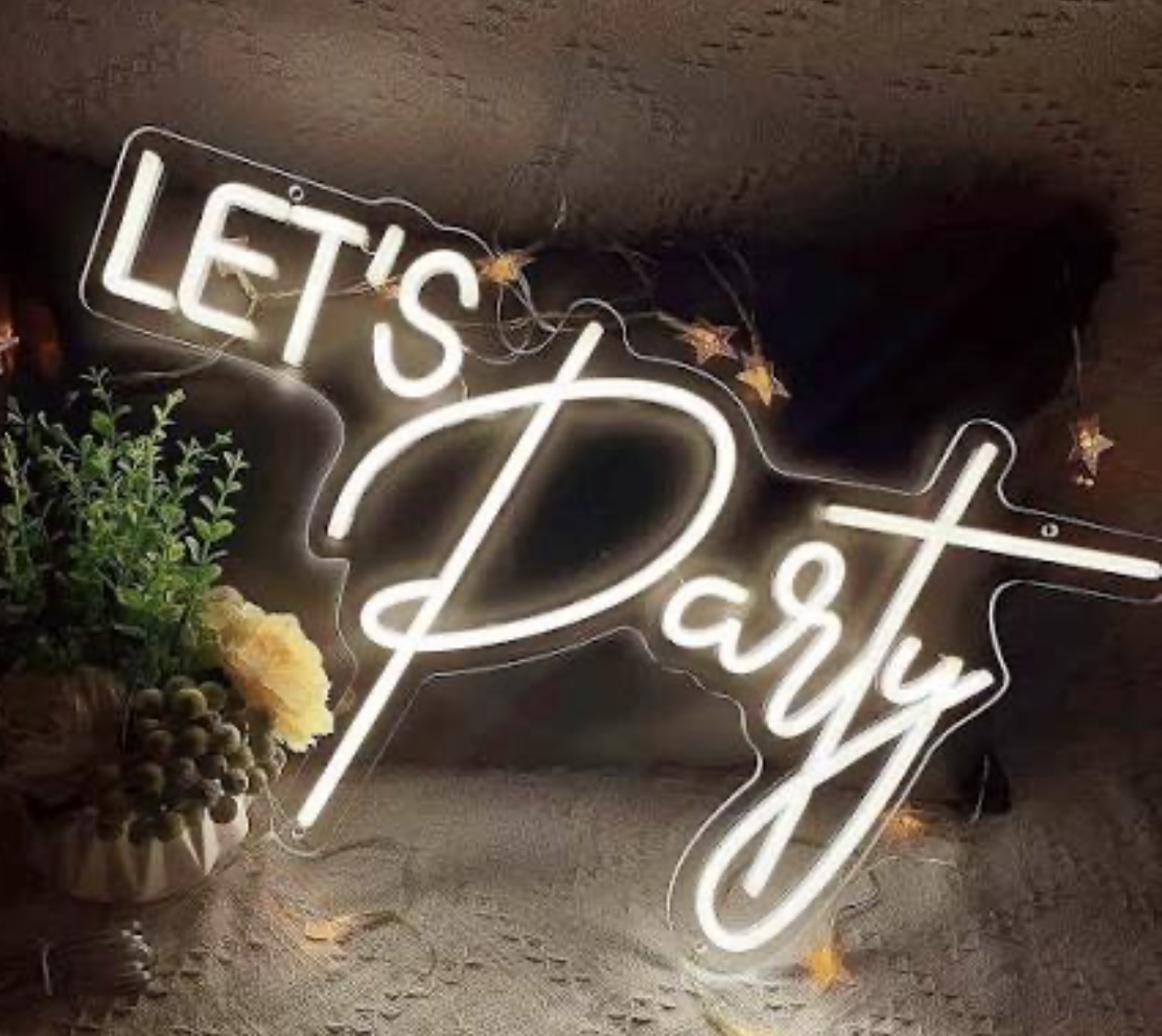 Let's Party Neon Sign