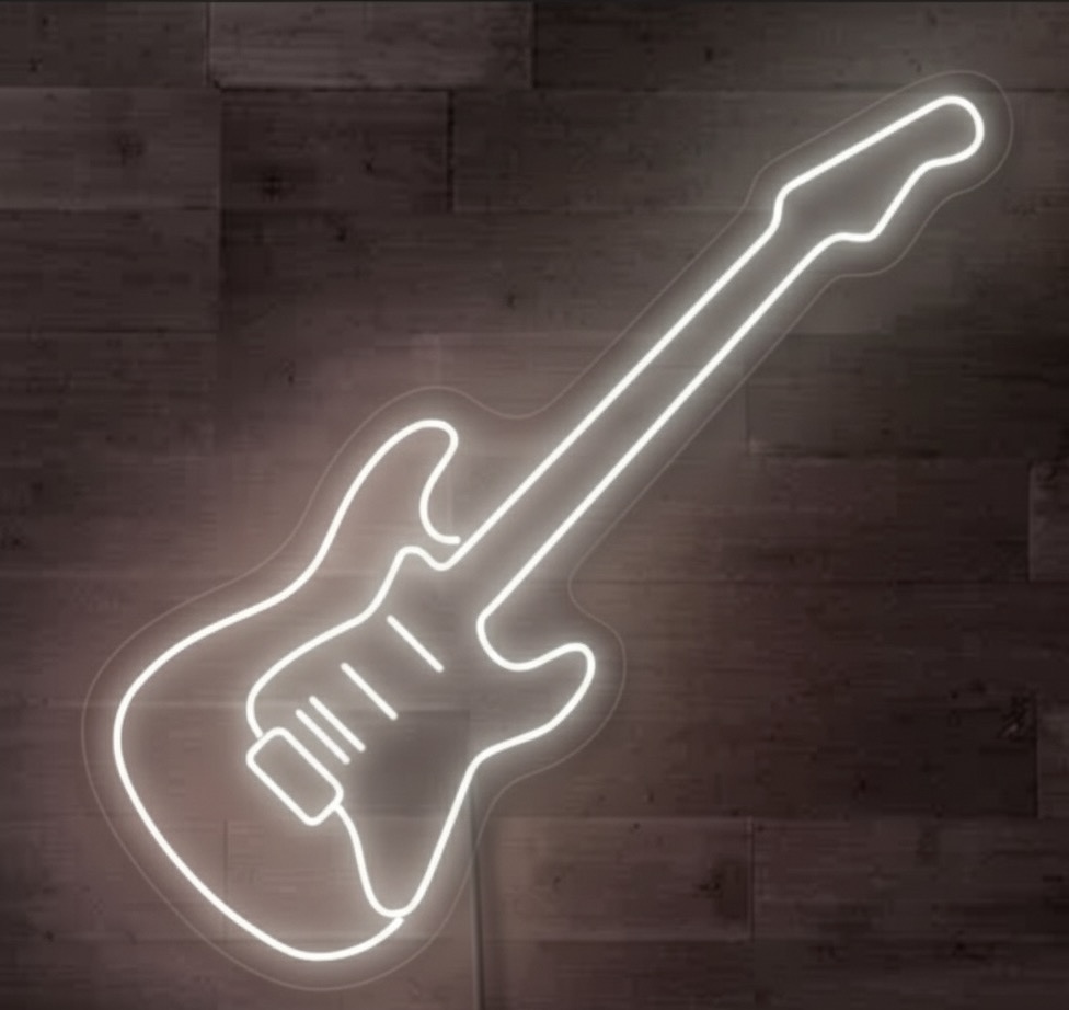 Electric Guitar Neon Sign