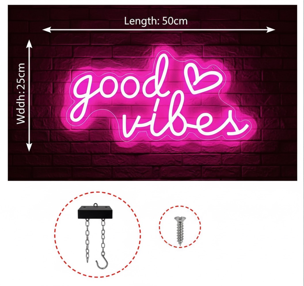 Good Vibes Neon Sign