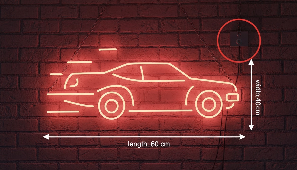 Neon Car Sign
