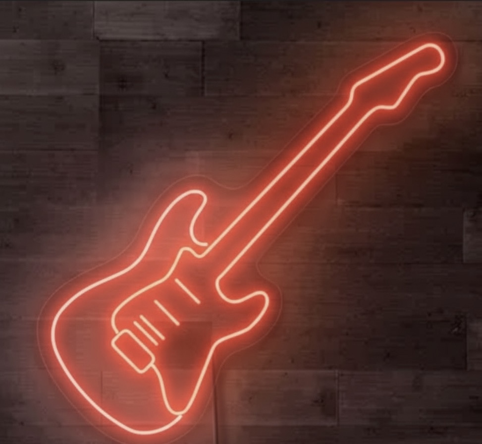 Electric Guitar Neon Sign