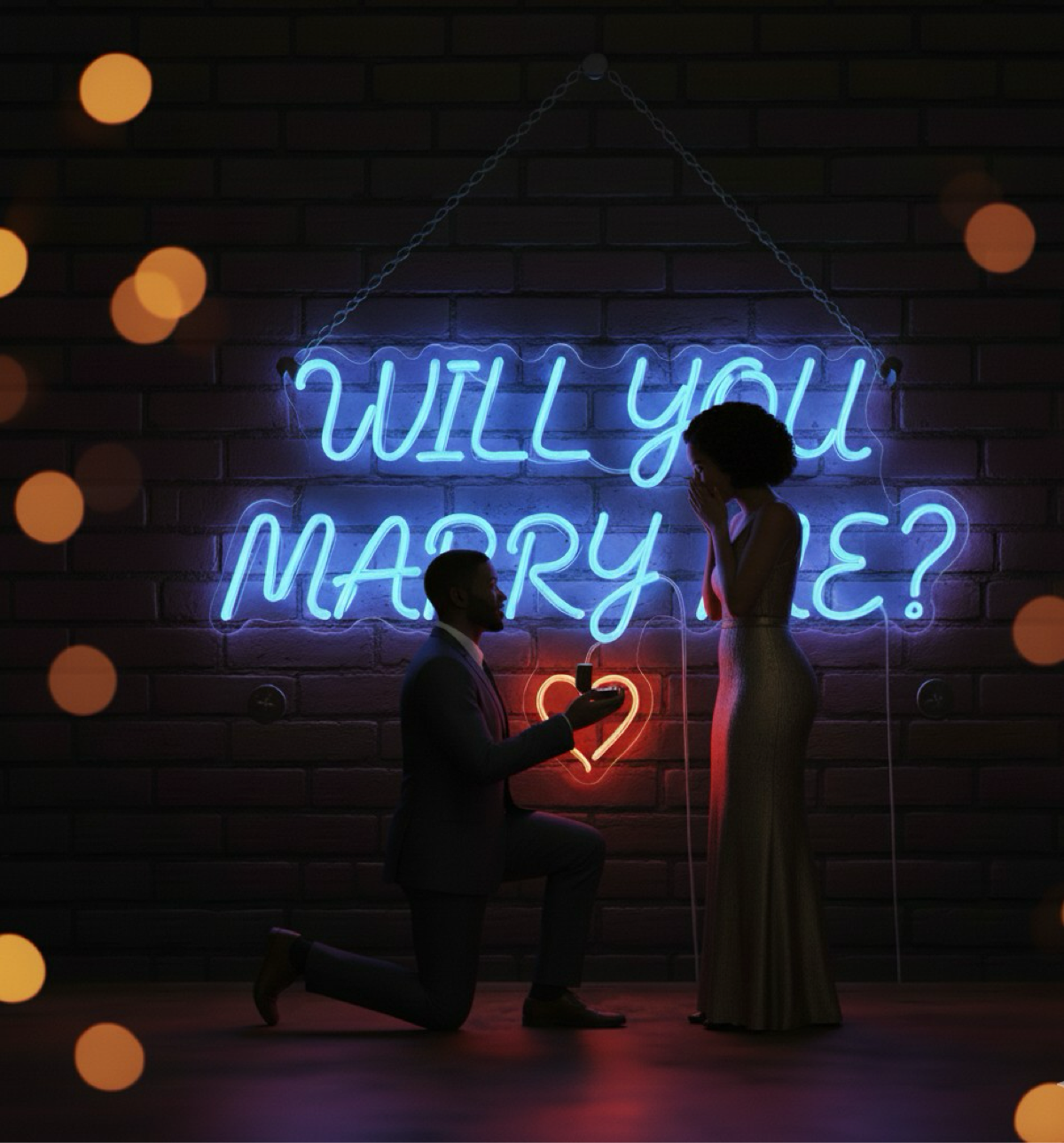 Will You Marry Me? Neon Sign
