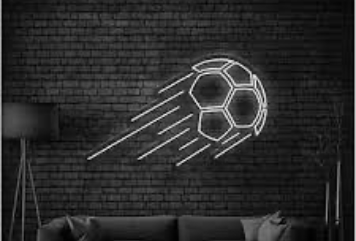 Soccer Ball Neon Wall Light