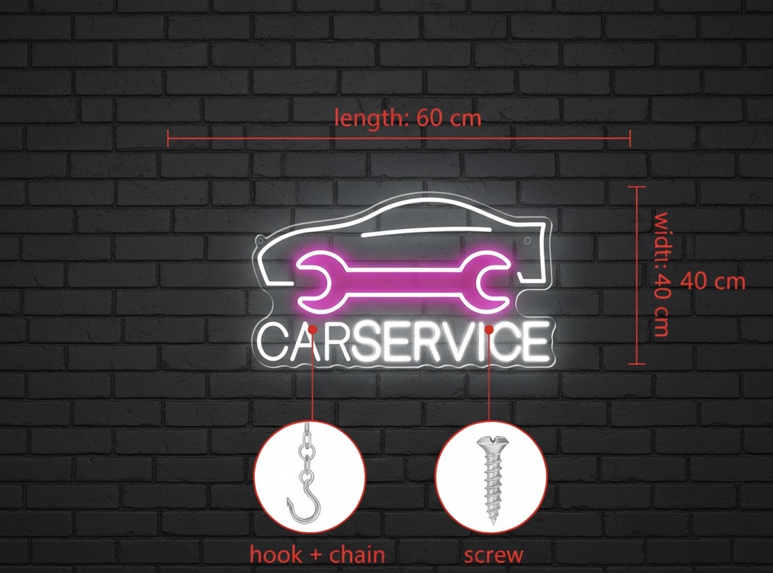 Car Service Neon Sign