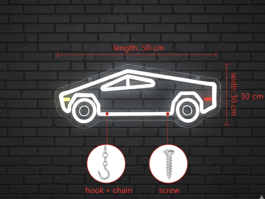 Cybertruck Neon LED Sign