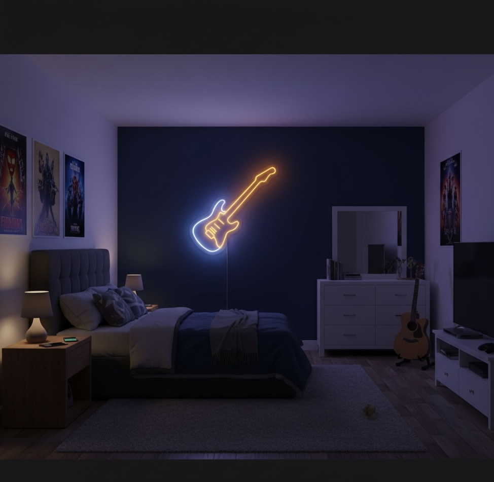 Electric Guitar Neon Sign