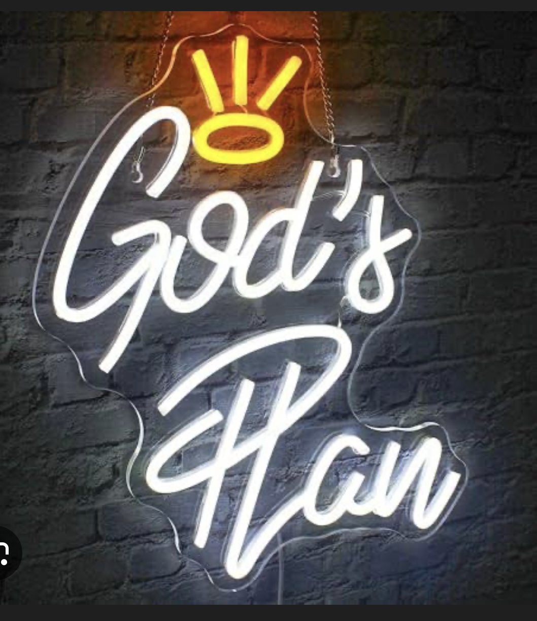 God's Plan Neon Sign