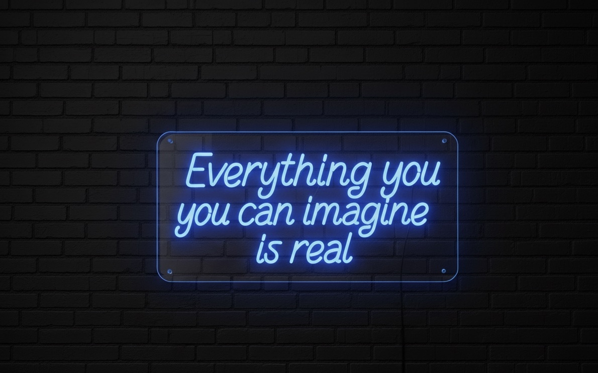 Neon Inspirational Wall Sign