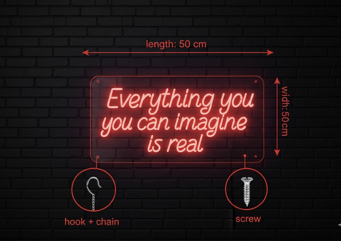 Neon Inspirational Wall Sign