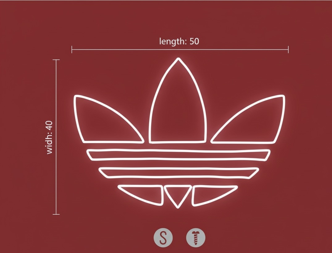 Adidas Trefoil Neon Sign