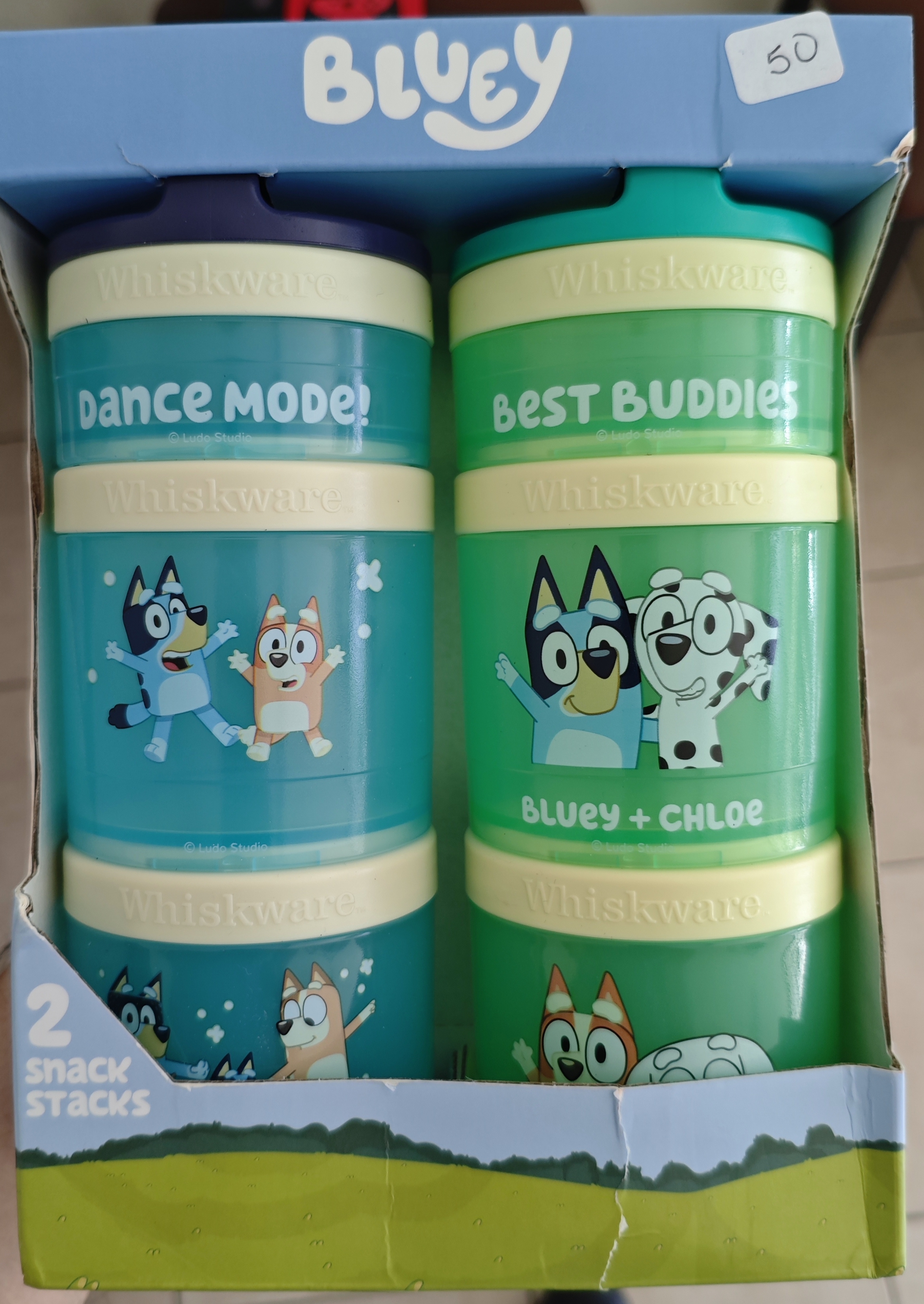 Recipientes para snacks de Bluey