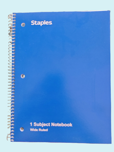 Cuaderno de una materia Staples