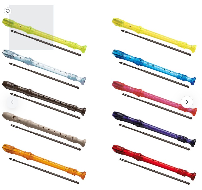 Flauta dulce de plástico