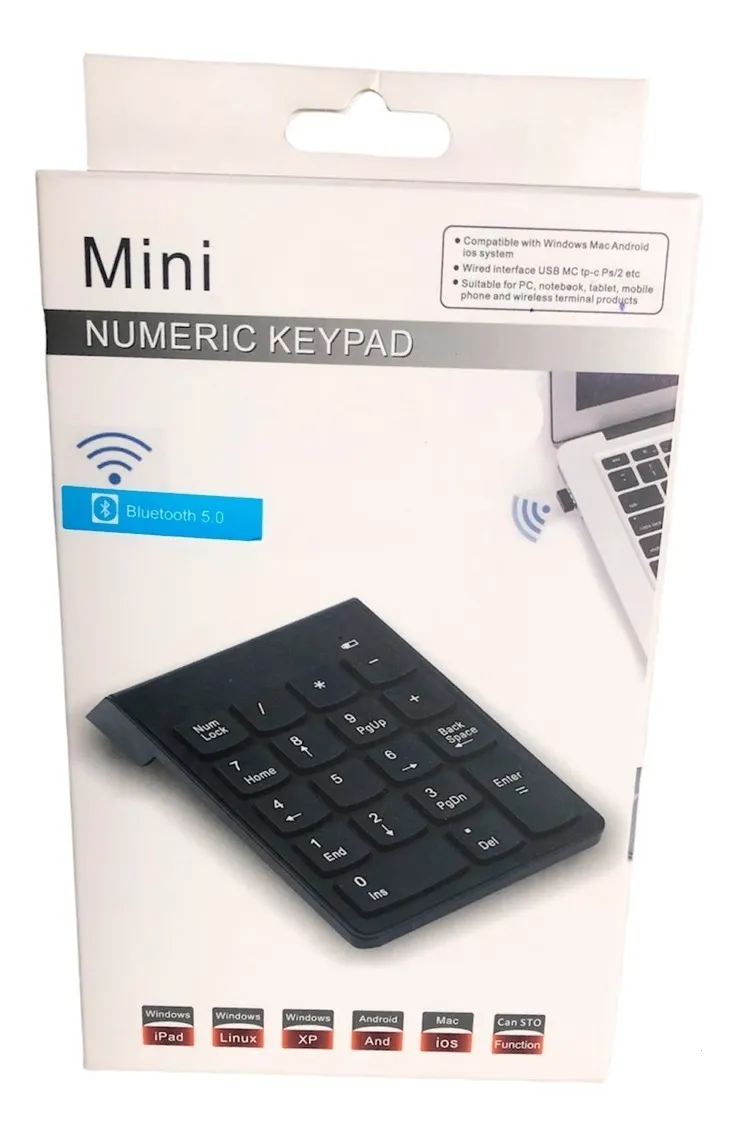 Teclado numérico mini inalámbrico